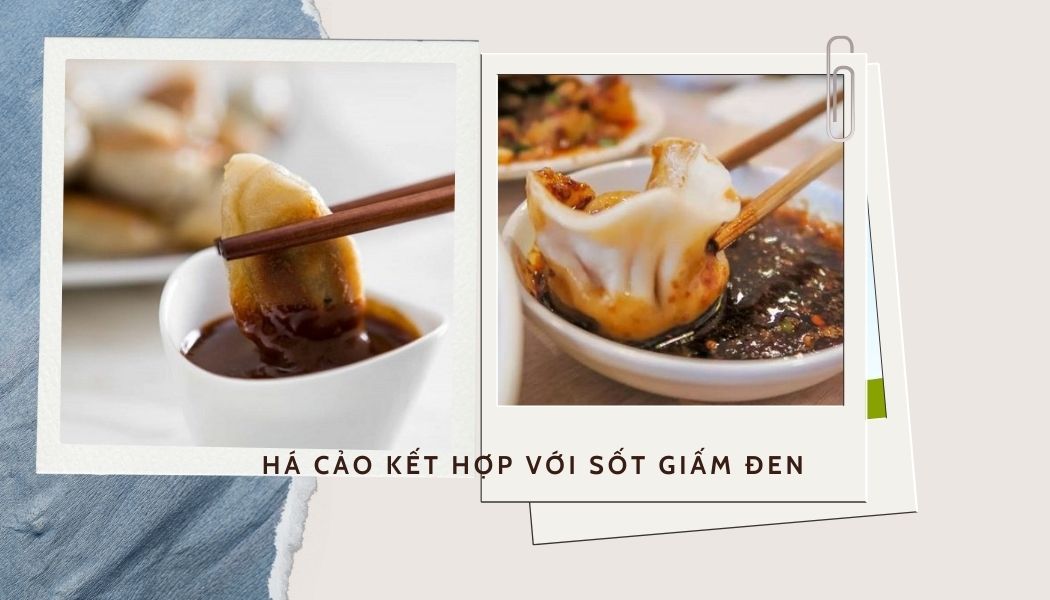 Sốt giấm đen là lựa chọn được nhiều người yêu thích khi ăn há cảo Sốt giấm đen là lựa chọn được nhiều người yêu thích khi ăn há cảo